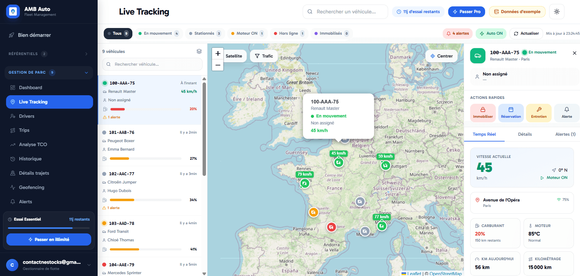 AMB Fleet Dashboard